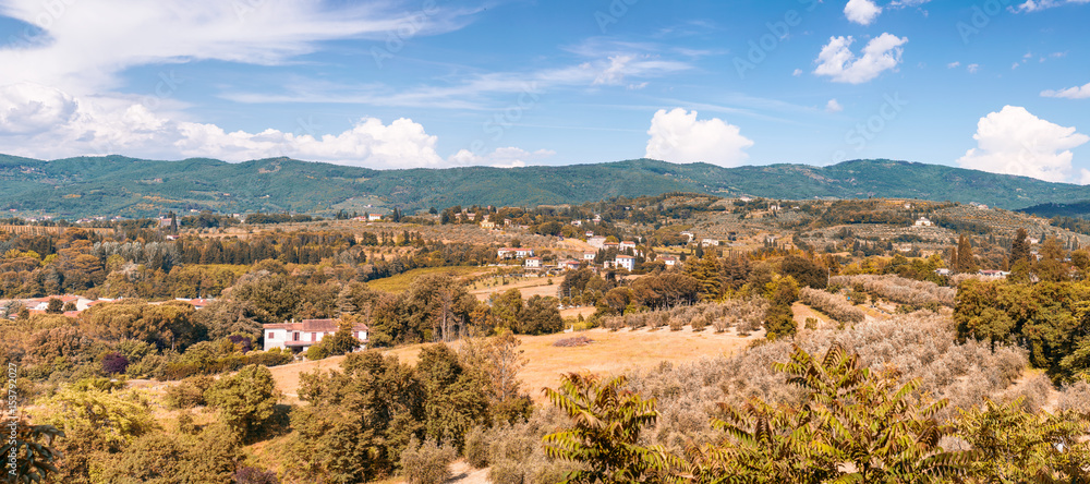 Panoramic view of Tuscany Hills