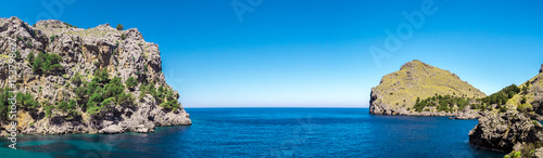 Fototapeta Naklejka Na Ścianę i Meble -  Mallorca Spanien Panorama Landschaft mit Meer