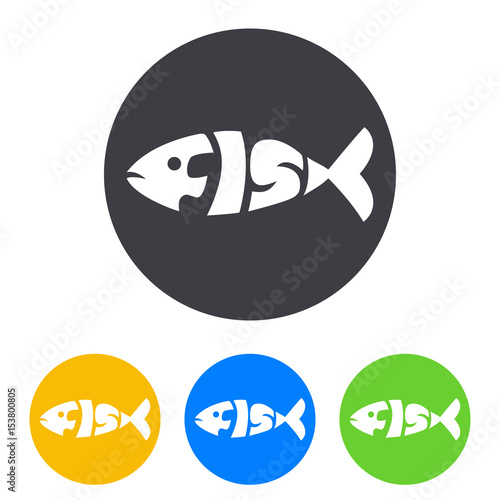 Logotipo FISH en circulo varios colores