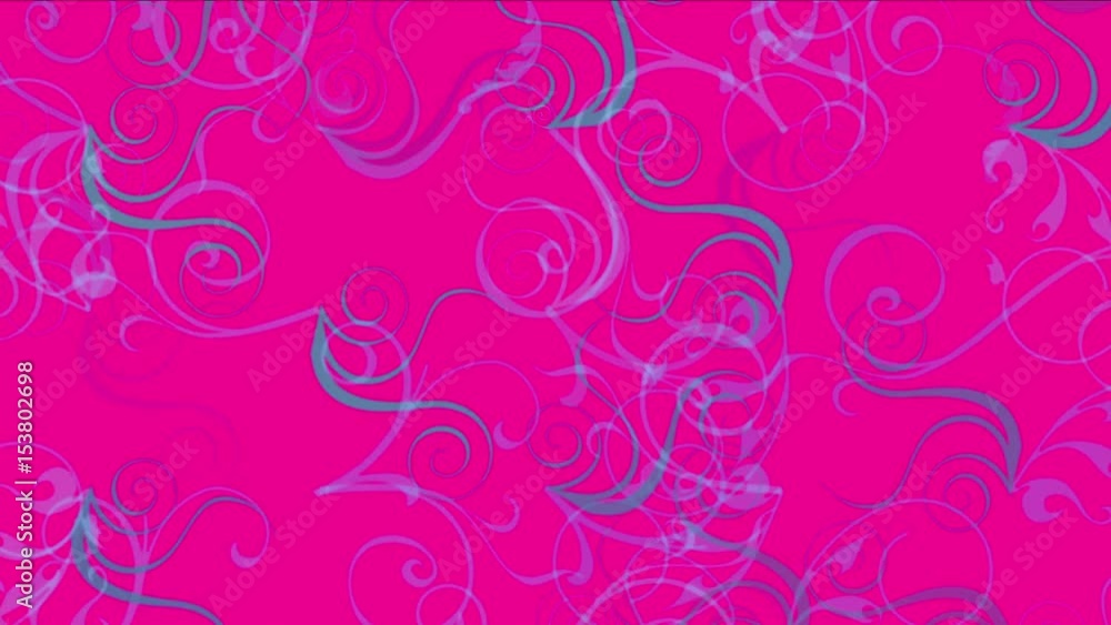 4k Abstract growth curly vine lines plant background. 4k Abstract growth curly vine lines plant background.