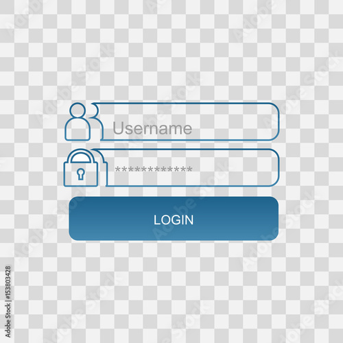 Login menu