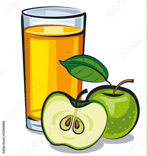 apple juice glass