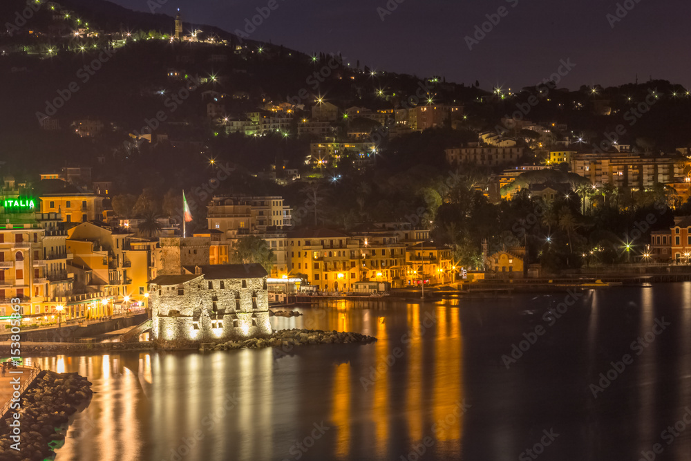  nuit sur Rapallo, Italie 