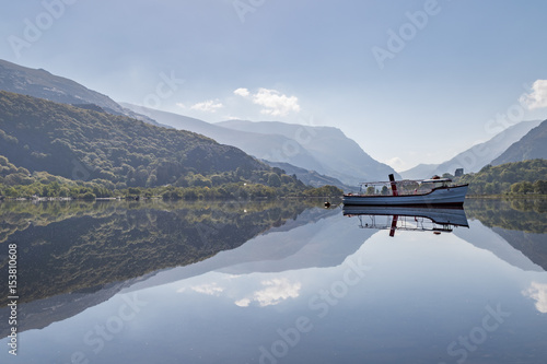 Llanberis lake at sunrise