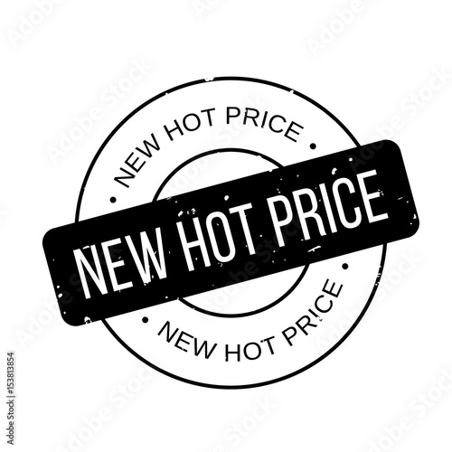 New Hot Price rubber stamp. Grunge design with dust scratches. Effects can be easily removed for a clean, crisp look. Color is easily changed.