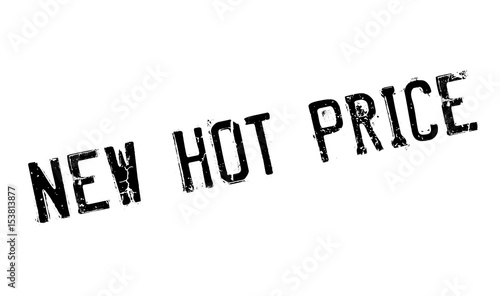 New Hot Price rubber stamp. Grunge design with dust scratches. Effects can be easily removed for a clean, crisp look. Color is easily changed.