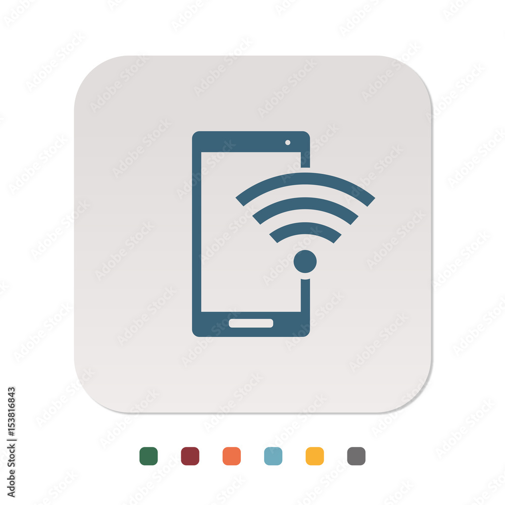 Papier Icon - Smartphone Verbindung Papier Icon - Smartphone Verbindung