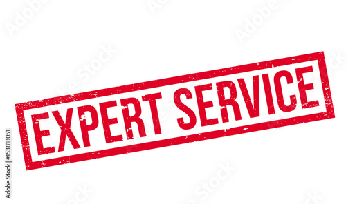 Expert Service rubber stamp. Grunge design with dust scratches. Effects can be easily removed for a clean, crisp look. Color is easily changed.