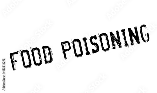 Food Poisoning rubber stamp. Grunge design with dust scratches. Effects can be easily removed for a clean, crisp look. Color is easily changed.