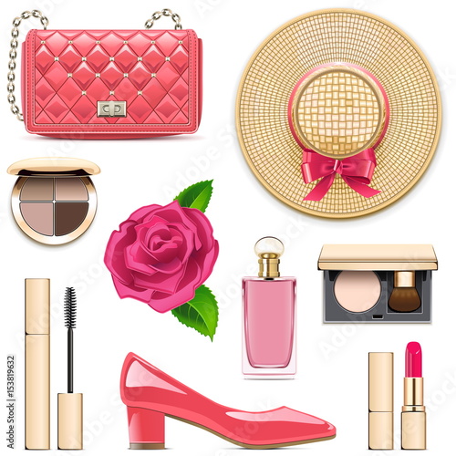 Vector Fashion Accessories Set 4