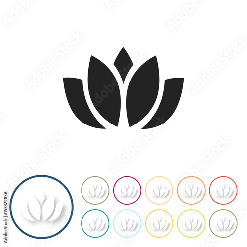 Bunte 3D Buttons - Lotus