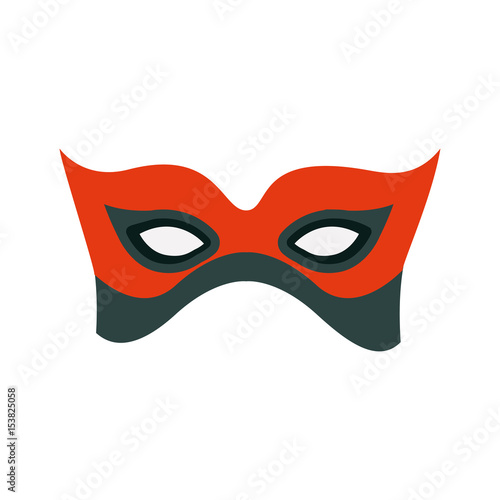 colorful silhouette with elegant venetian mask vector illustration