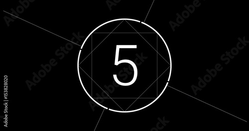 Countdown 10 Sekunden modern & dunkel