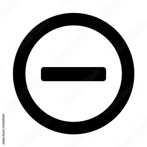 Icon heraus zoomen, Minuspol, Vektorgrafik