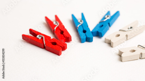 Colorful wood clip