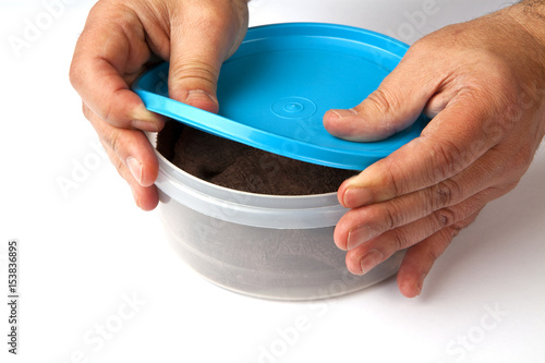 Opening a Plastic Container