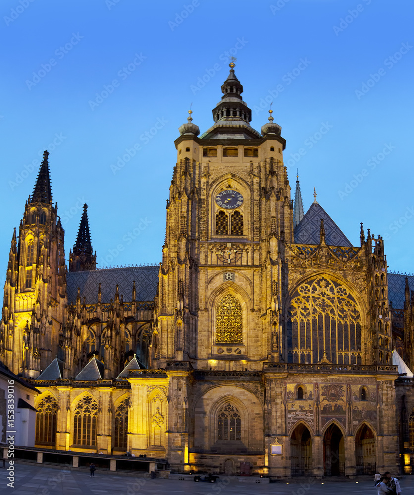 Fototapeta premium Night Light Vitus Cathedral