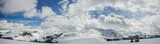 Beautiful panoramic view of the sky and mountains
