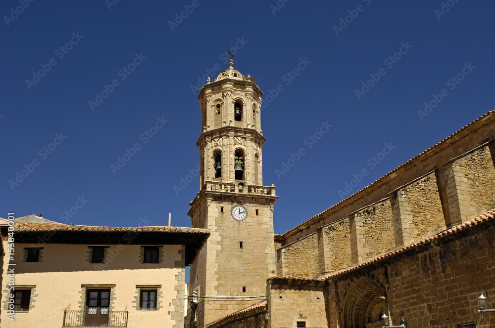 La Asuncion church, Mosqueruela, Teruel province, Aragon, Spain