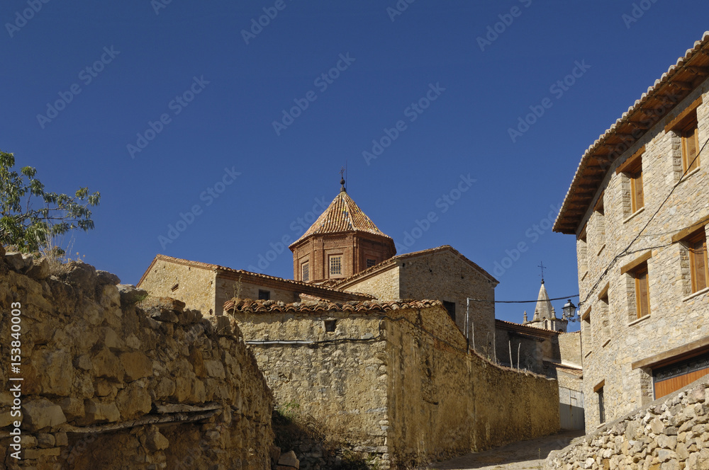 village of Cantavieja, Maestrazgo, Teruel province, Spain