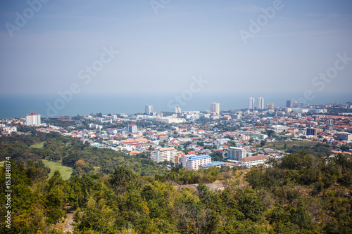 View of the city from the view point of Hua Hin