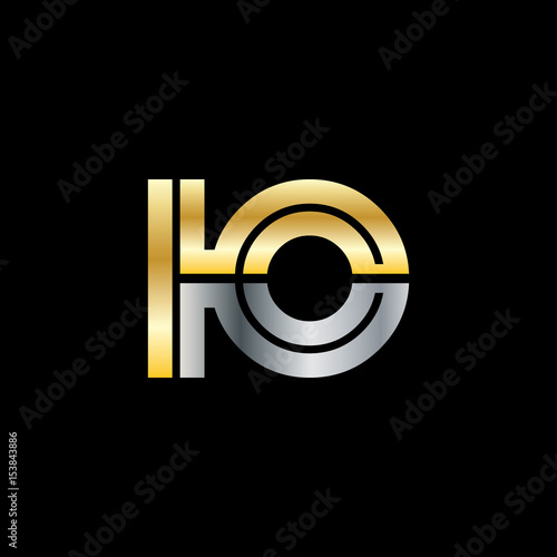 Initial Letter IO KO KC Linked Design Logo