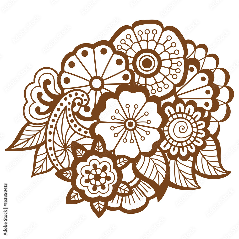 Mehndi design. Patterns.