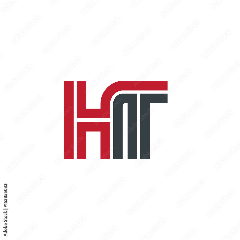 Initial Letter HT Linked Design Logo Initial Letter HT Linked Design Logo