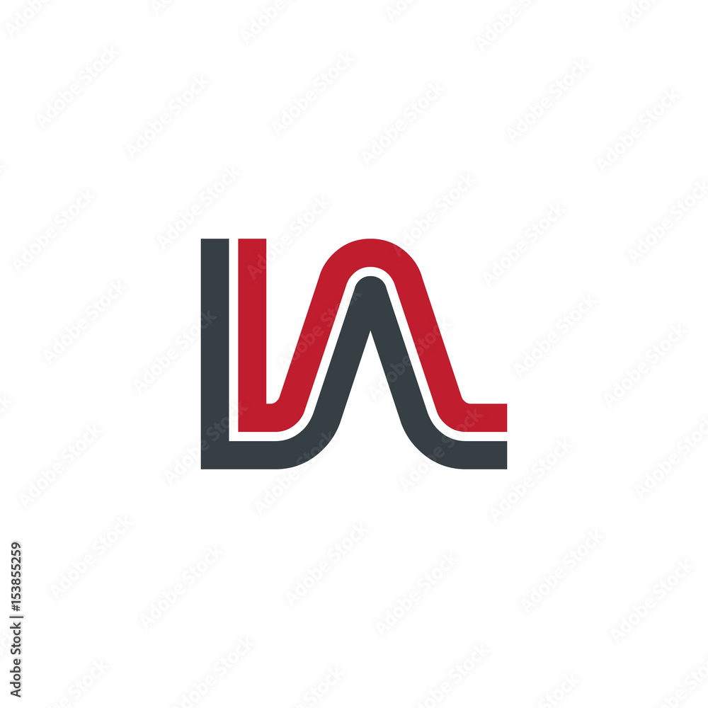 Initial Letter IA Linked Design Logo Initial Letter IA Linked Design Logo