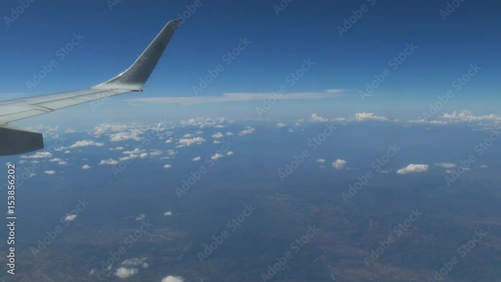 飛行機から見える雲と大地 メキシコ上空 飛行機から見える雲と大地 メキシコ上空
