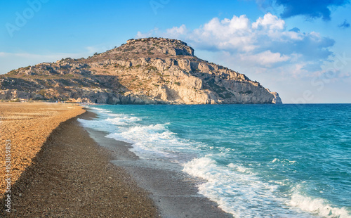 Beach from Rhodes island, Greece