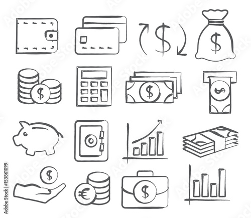 Money Doddle Icons