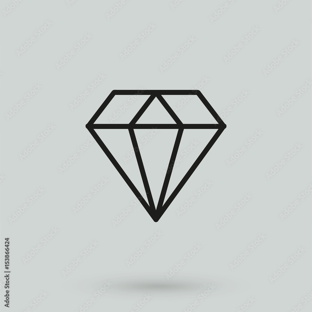 diamond icon vector diamond icon vector