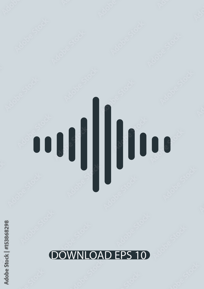 Sound equalizer icon, Vector Sound equalizer icon, Vector