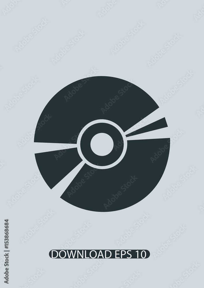 CD icon, Vector CD icon, Vector