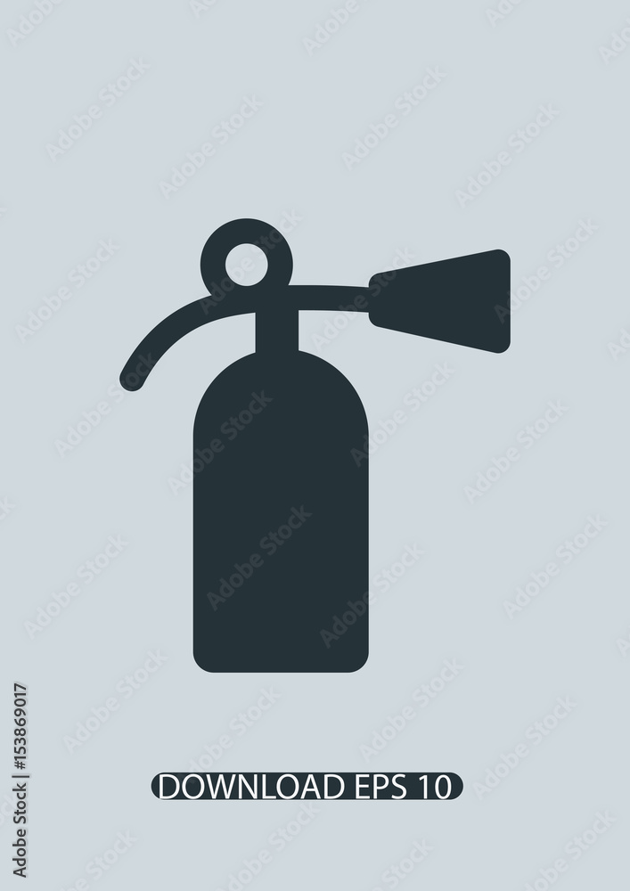 Fire extinguisher icon, Vector Fire extinguisher icon, Vector
