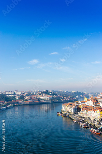 PORTO, PORTUGAL - November 17, 2016. Sold town of Porto and river, Portugal, Europe