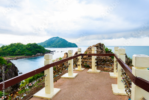 Beautiful Sea-view from Noen-nangphaya view point at Chanthaburi photo