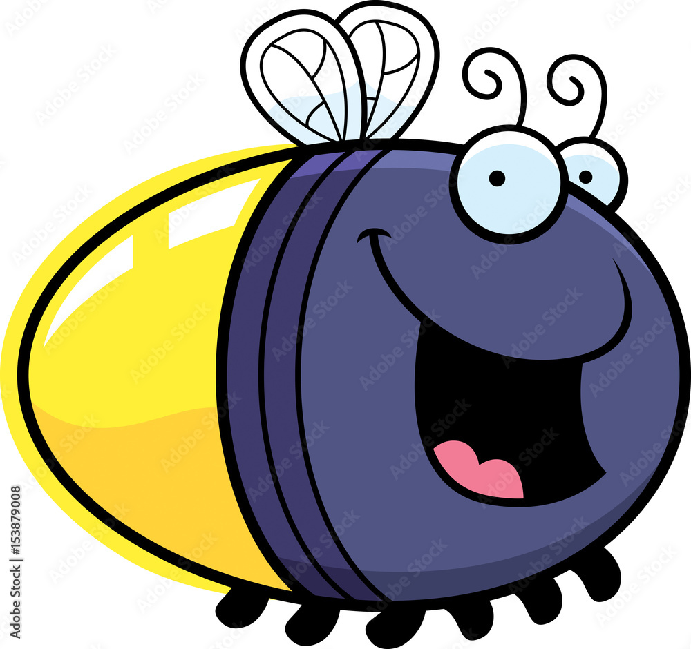 Cartoon Firefly Smiling Cartoon Firefly Smiling