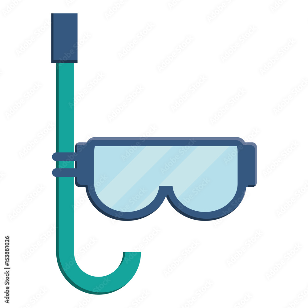 snorkel mask icon over white background. vector illustration snorkel mask icon over white background. vector illustration