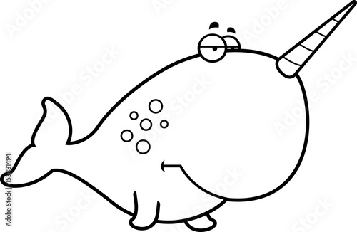Bored Cartoon Narwhal