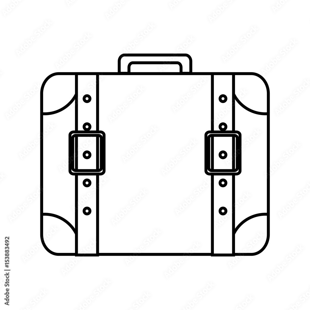 briefcase icon over white background. vector illustration briefcase icon over white background. vector illustration