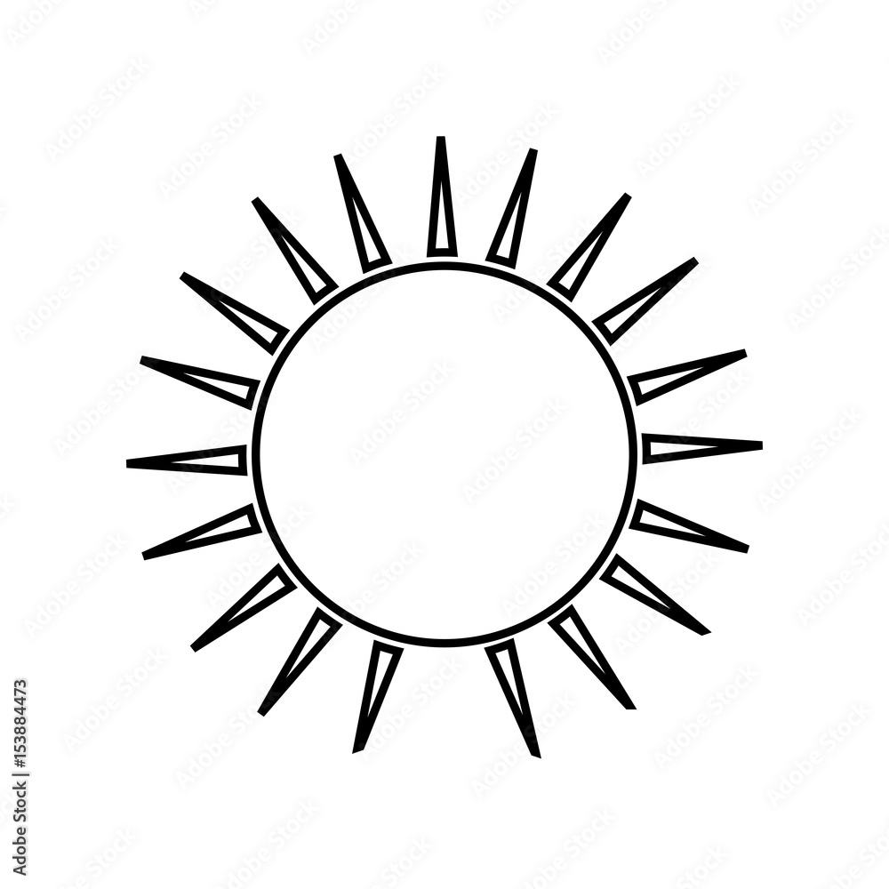 sun icon over white background. vector illustration sun icon over white background. vector illustration
