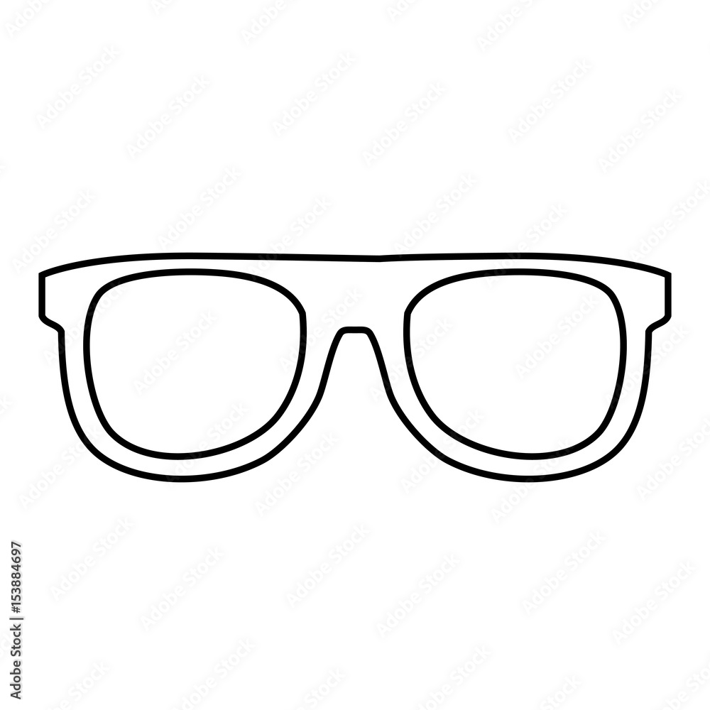 glasses accessory icon over white background. vector illustration glasses accessory icon over white background. vector illustration