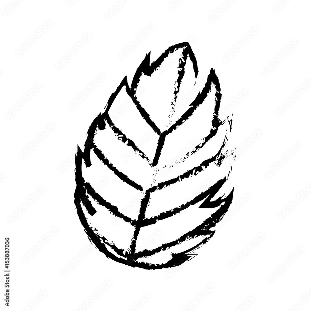 leaf icon over white background. vector illustration leaf icon over white background. vector illustration