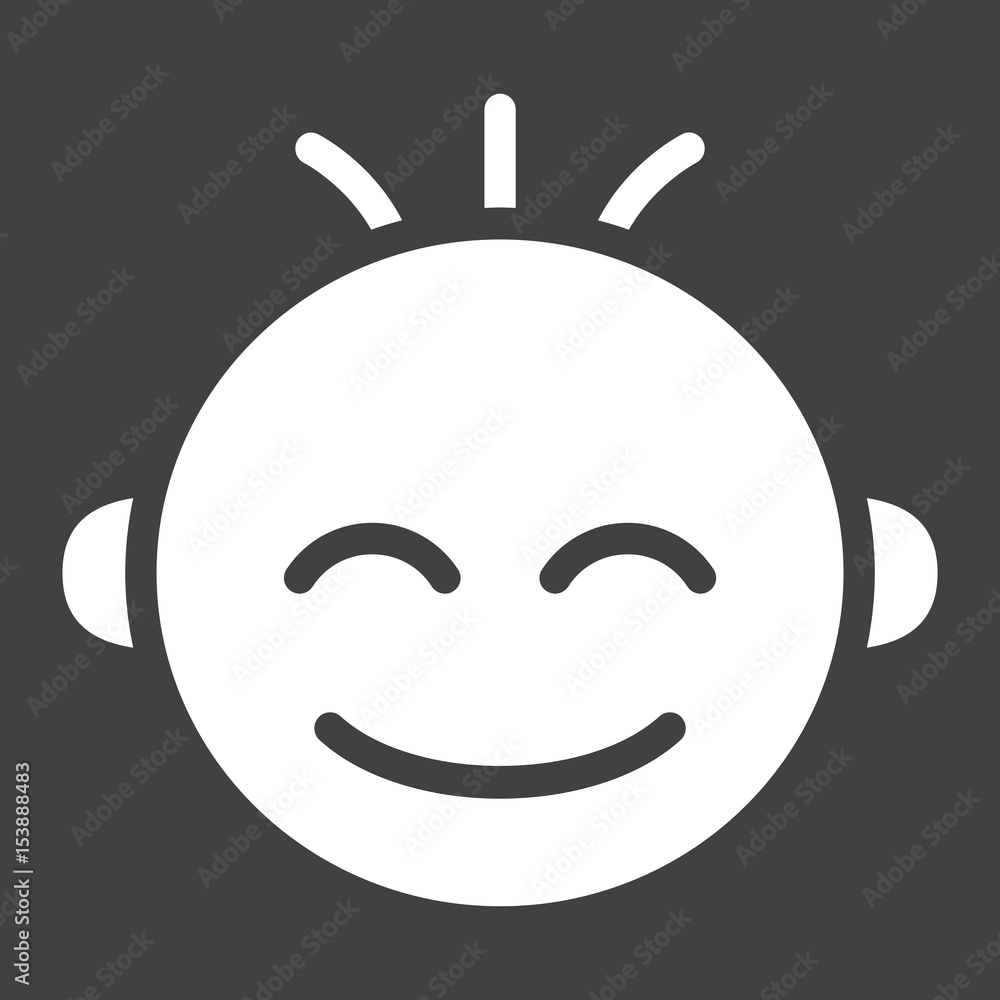 Baby boy solid icon, child and infant, vector graphics, a filled pattern on a black background, eps 10. Baby boy solid icon, child and infant, vector graphics, a filled pattern on a black background, eps 10.