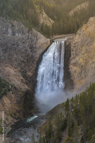 Lower falls in Yellowstone National Park