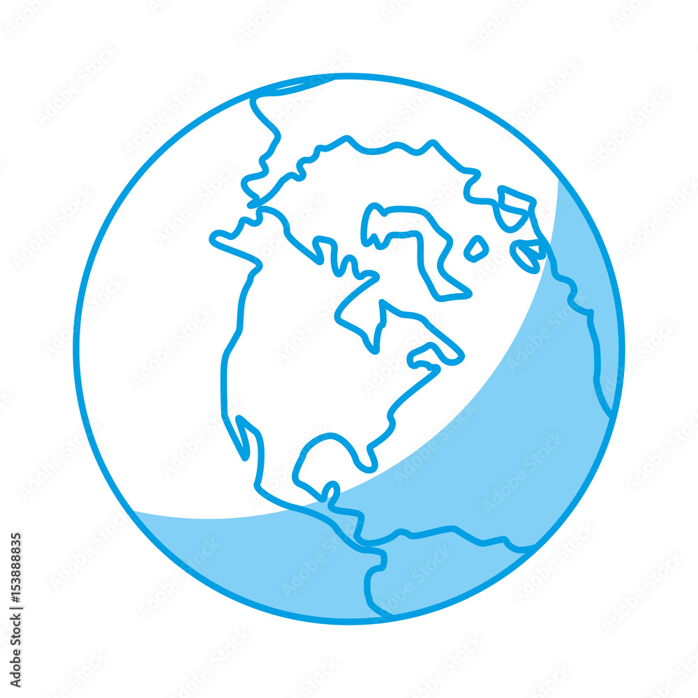 planet earth icon over white background. vector illustration planet earth icon over white background. vector illustration
