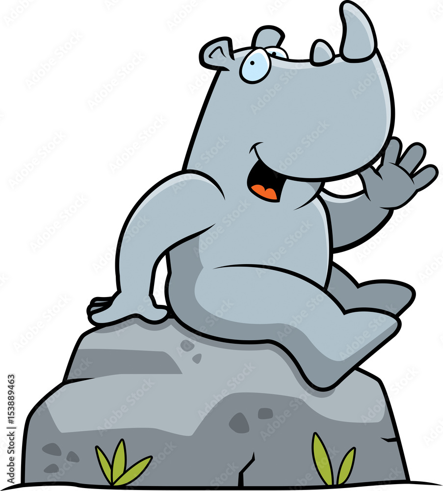 Fototapeta premium Rhino Sitting