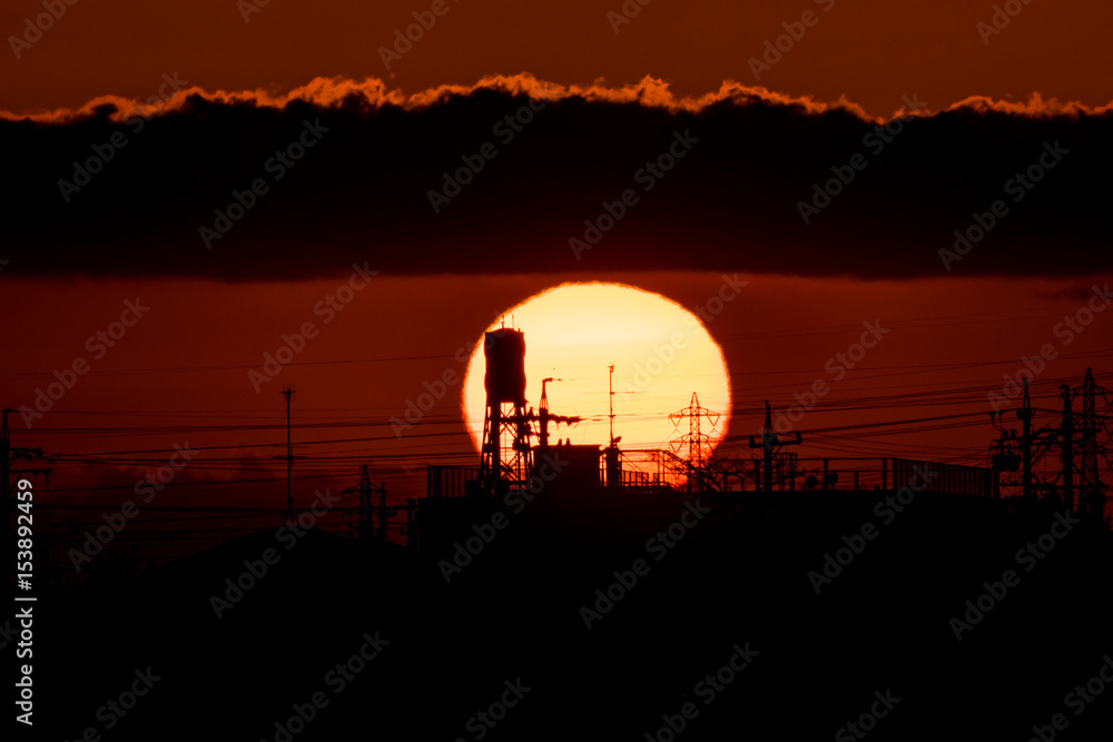 Fototapeta premium 日の出の太陽